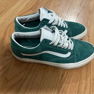 Green Suede Vans